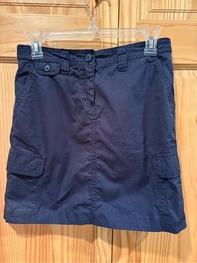 J. Crew navy blue cargo skirt women’s size 0